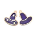 Witch Hat Pendant (A3-008) / 1 Piece/Pack (20*19mm) / Purple
