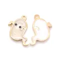 Ghost Pendant (A3-009) / 1 Piece/Pack (20*20mm) / White