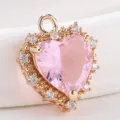 Faceted Heart Style (S3-103) / Pink