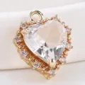 Faceted Heart Style (S3-105) / White