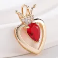 Pointed Crown Heart Style (S3-301) / Red