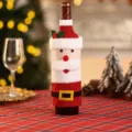 Style Père Noël (Housse de Bouteille Tricotée)