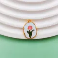 White Base Pink Tulip Style (A375)
