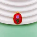 Red Base Purple Tulip Style (A377)