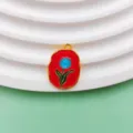 Red Base Blue Tulip Style (A378)