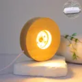Plug-in Version / 8*2cm Rubber Wood / Warm White