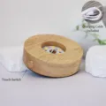 Touch Control / 8*2cm Rubber Wood / Warm White