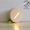 Touch Control / 9*2.7cm Beech Wood / Warm White