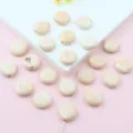 Flat Round Style / 1 Piece/Pack / Milky Orange