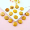 Flat Round Style / 1 Piece/Pack / Amber Yellow