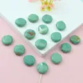 Flat Round Style / 1 Piece/Pack / Blue Turquoise