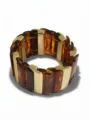 Koffie Gestreept Elastische Bangle