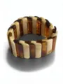 Gradient Brown Beaded Bangle