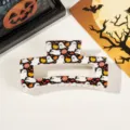 Estilo Cuadrado de Halloween (004-06) / 8.5cm / Blanco Roto