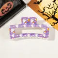 Estilo Cuadrado de Halloween (004-16) / 8.5cm / Blanco Roto