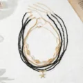 Black (Seed Bead Necklace)