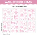 Pink Snowflake Bows 8 Sheets (UV24Y12709T_T)