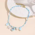Collana Tartaruga Marina Conchiglia Blu