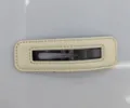 Hollow Leather Rectangle BB Clip / Off White