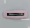 Hohle Leder Rechteck BB Spange / Hellviolett