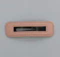 Hohle Leder Rechteck BB Spange / Rosa