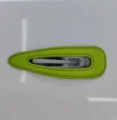 Hohle Leder Wassertropfen BB Spange / Grün