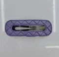 Hohle Geprägte Quadratische BB Spange / Lila
