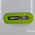 Hohle Geprägte Quadratische BB Spange / Grün