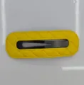Hohle Geprägte Quadratische BB Spange / Gelb