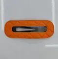 Hohle Geprägte Quadratische BB Spange / Orange