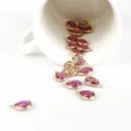 Teardrop / 2-Piece Pack (12x16mm) / Purple