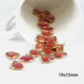 Βεντάλια / Πακέτο 2 Τεμαχίων (19x15mm) / Κόκκινο