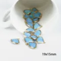 Βεντάλια / Πακέτο 2 Τεμαχίων (19x15mm) / Ανοιχτό μπλε