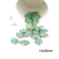 Οβάλ / Πακέτο 2 Τεμαχίων (15x20mm) / ανοιχτό πράσινο