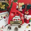 20x35cm / Christmas Snowman Bag (Red)