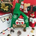 20x35cm / Christmas Snowman Bag (Green)