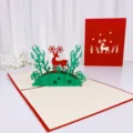 Christmas Deer / 13x15.5cm