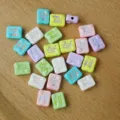 Stile Tessera Mahjong (T03 Colori Misti) / 1 Pezzo/Confezione / Colore macaron