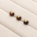 Natural Lignum Dalbergiae 8x8mm Lotus Bead / 1 Piece