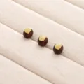 Natural Fussen Red Soil Agarwood Wheel Bead