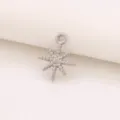 Geometric Sun Pendant (D1745) / Silver