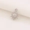 Geometric Sun Pendant (D1747) / Silver