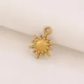 Geometric Sun Pendant (D1748) / Gold