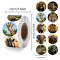 Realistic Wildlife (JU1631) / 500 Stickers/Roll