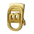 Fibbia automatica da uomo in metallo dorato, con un anello dal design distintivo a forma di lettera - Stile Lettera Fibbia (ZDK-077)