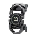 Fibbia automatica nera in metallo lucido, con bordo greco attorno all’emblema centrale B - Stile Galvanizzato Nero (ZDK-086)