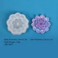 Succulent Chrysanthemum Style (JZB-0647) / Mold 9x3.8cm / Translucent White