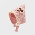 45-49cm (Circonferenza Elastica) / Cappello Principessa Protezione Orecchie a Punta / Rosa