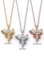 Stile Mitra Uzi (DZ105) / Catena a Corda (3*24 Pollici) / Argento