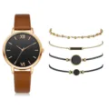 Watch And Bracelet Set (BZH-A04002-2) / Brown (Set)